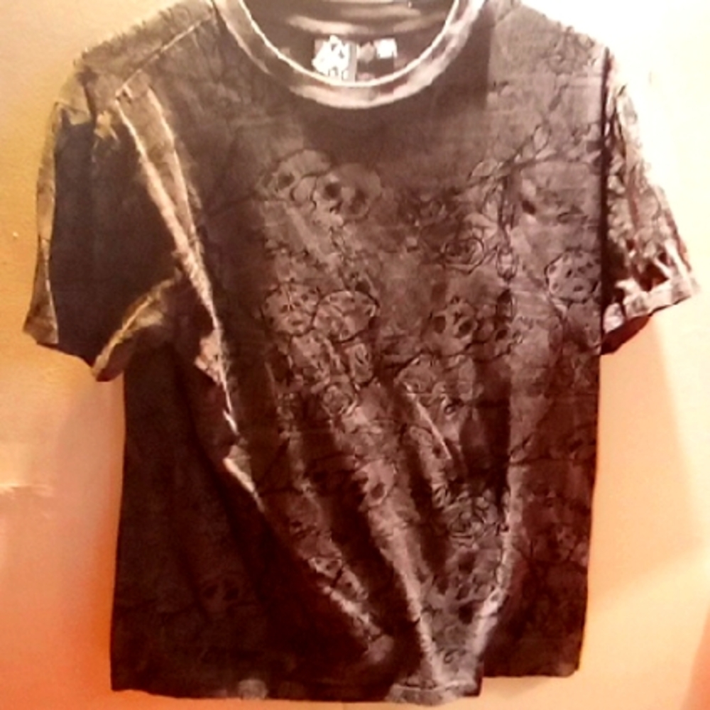 Men's WXYZ Grey Patterned T-Shirt Size Small
